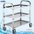 China Produce Food Truck For Sale In Malaysia 3 Tiers Stainless Steel Dining Cart